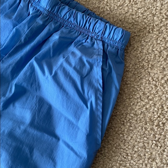 Eddie Bauer Women's Rip Stop Blue Nylon Athletic Vintage Y2K Track Pants Small - Picture 7 of 13